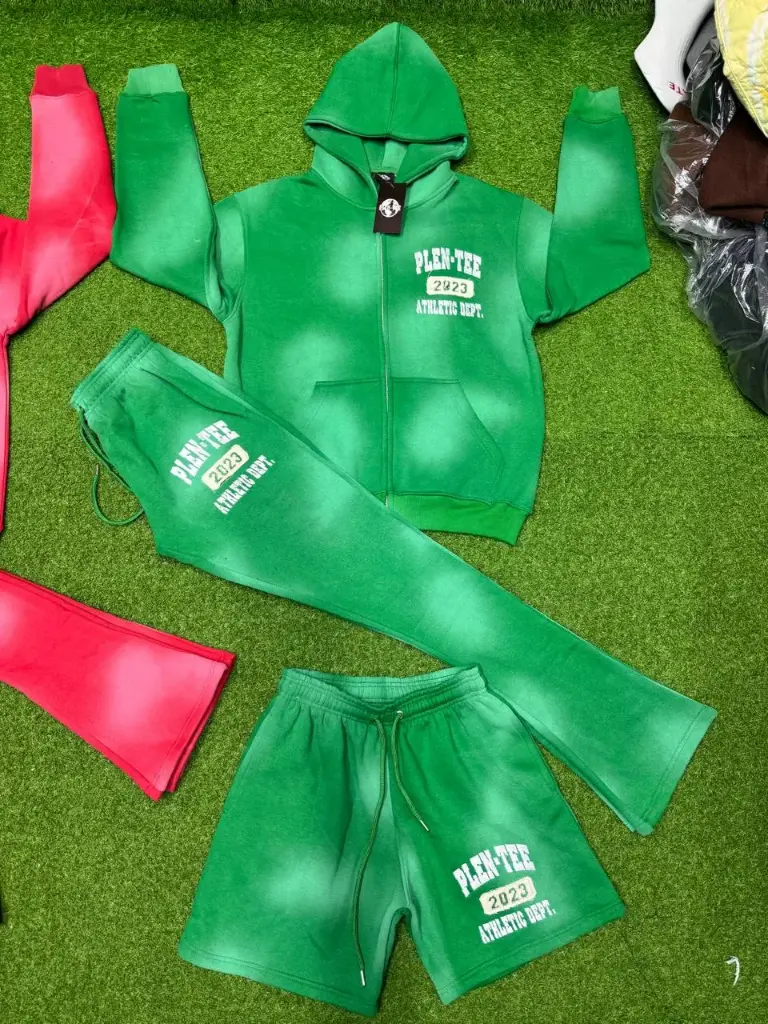 Sundried 3 Piece Sets Stack Pants, Shorts & Hoodies