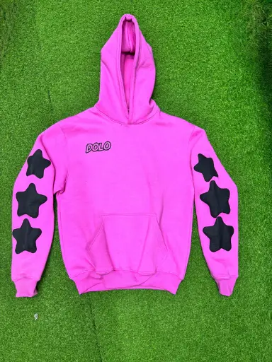 Regular Fit Puff Printed Cotton Hoodie